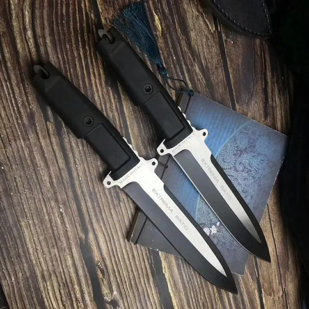 Mengoing 7Cr13Mov Steel Military Utility Knfie Outdoor Survival Fixed Blade Knife With ABS Sheath