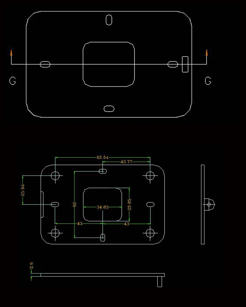 2 шт./лот 115*75*21 5 мм IP54 ABS RFID Пластиковый корпус для управления доступом проектный