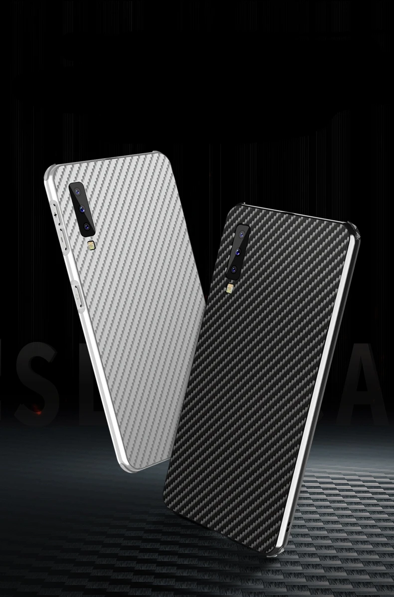 Чехол для samsung Galaxy A7 A750, оригинальная металлическая алюминиевая рамка, чехол из углеродного волокна для samsung Galaxy A9 A9s, чехол