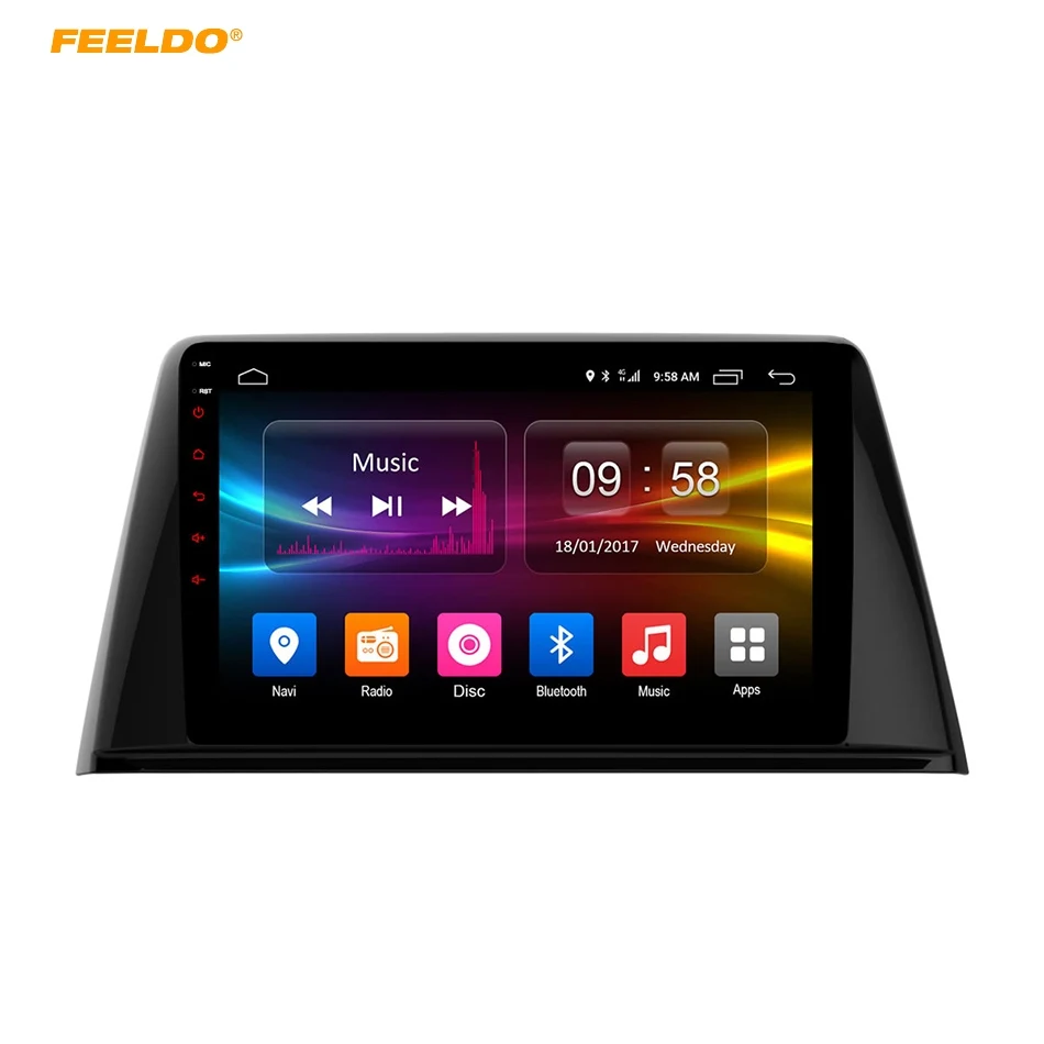 FEELDO 9 дюймов Android 6,0(64 бит) Восьмиядерный DDR3 2 г/32 г/FDD 4 г автомобильный DVD gps радио головное устройство для peugeot 3008 2013