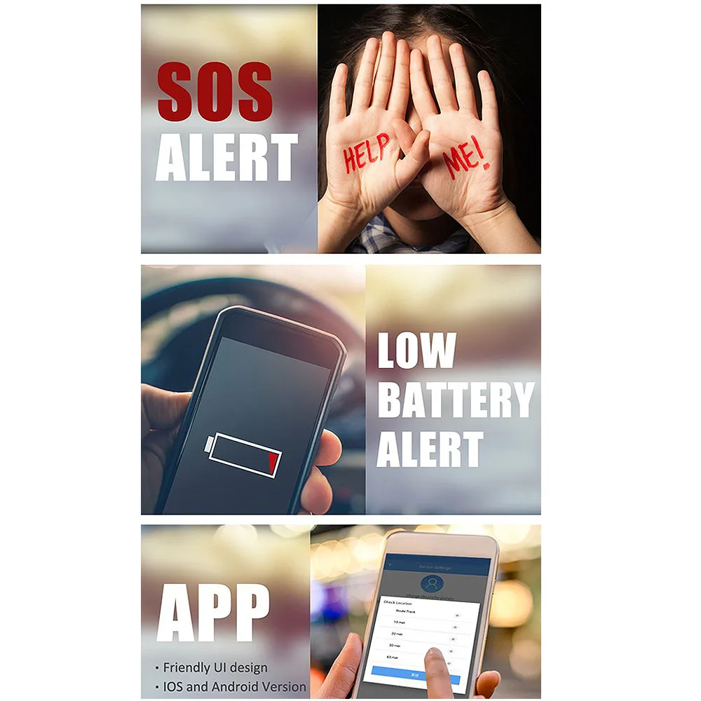 

Mini GPS Tracker Car Gps Tracker Anti-Lost Recording Tracking Device for Pet Dog Cat Kids Senior Bike Fitness Sport