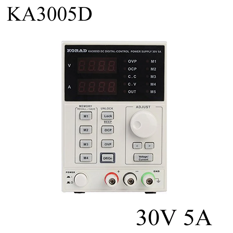 Высококачественный источник питания KORAD KA3005D 0 ~ 30 в 5A прецизионный Регулируемый