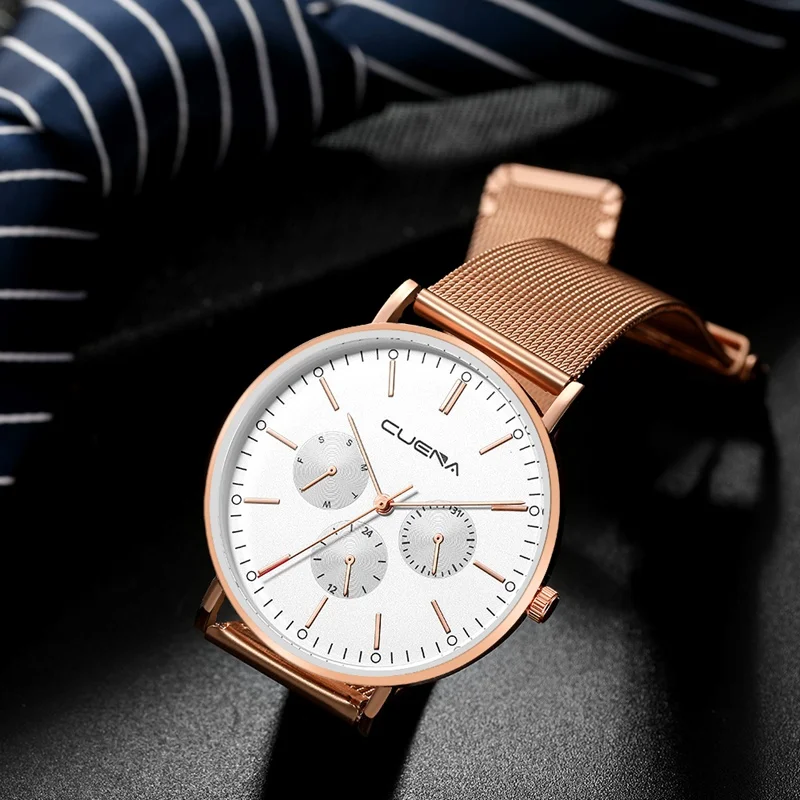 

Mens Watch Business 2019 Classic Quartz Sport Stainless Steel Wrist Male Watches Men Clock relogio masculino Gift Reloj