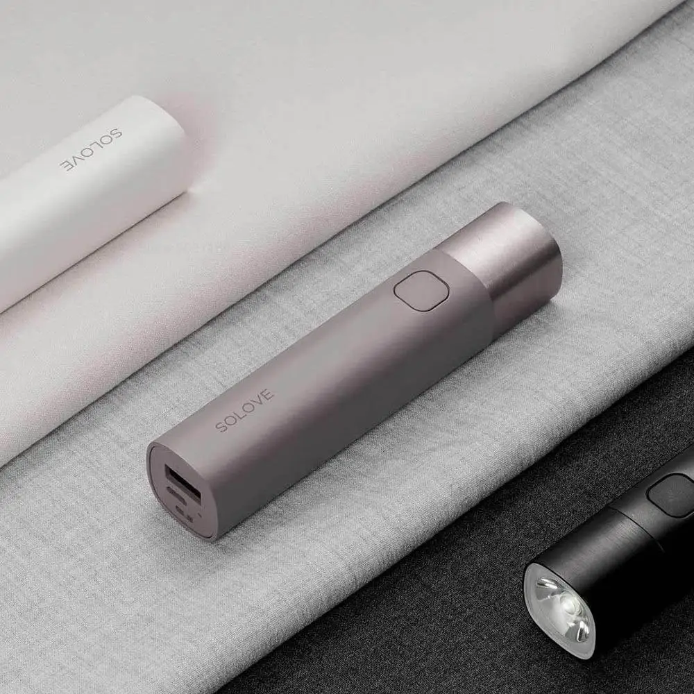 XIAOMI MIJIA SOLOVE фонарик X3 портативный мобильный Мощный светодиодный открытый велосипедный фонарь SOS вспышка света ночник водонепроницаемый