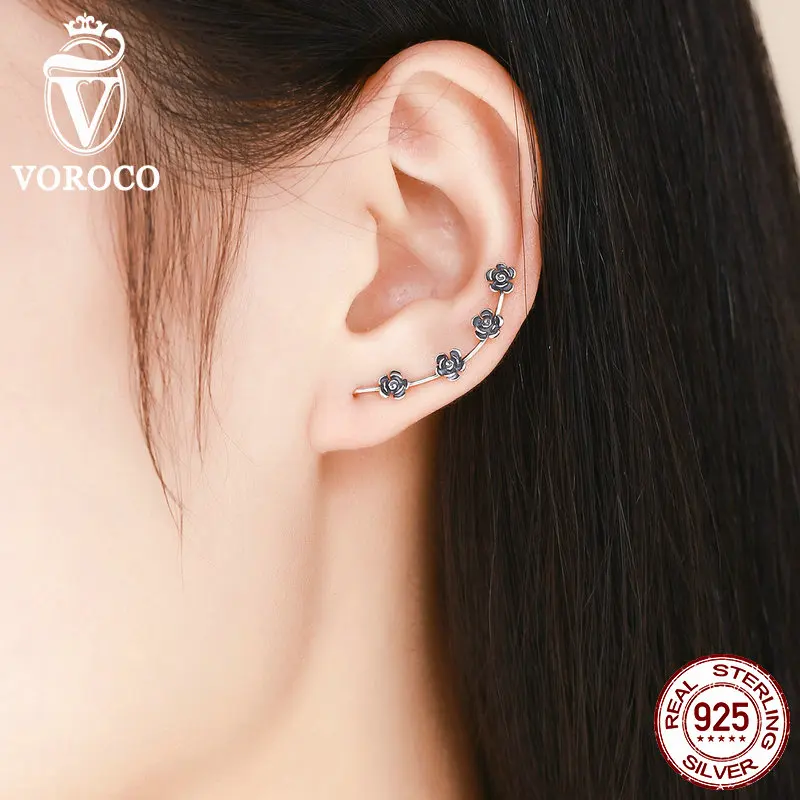 Женские длинные серьги подвески из серебра 100% пробы с ослепительными