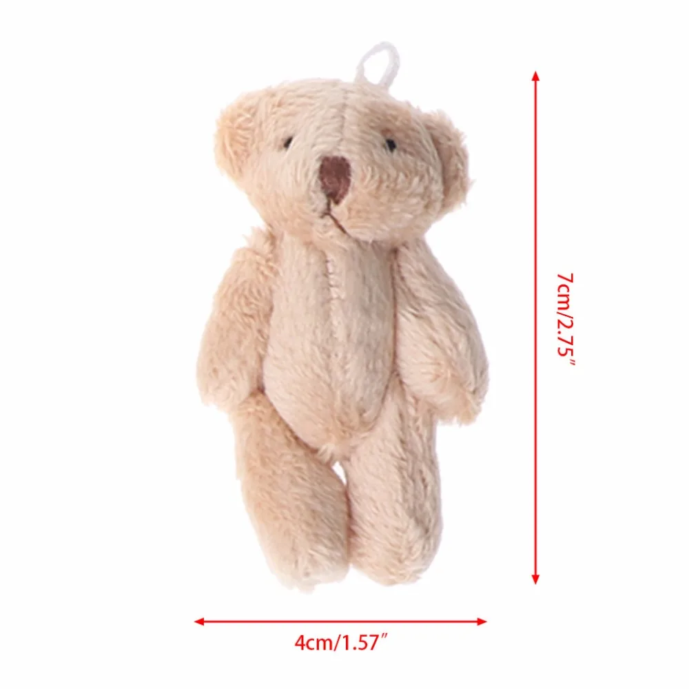 

5PCS Kawaii Small Bears Plush Soft Toys Pearl Velvet Dolls Gifts Mini Teddy Bear