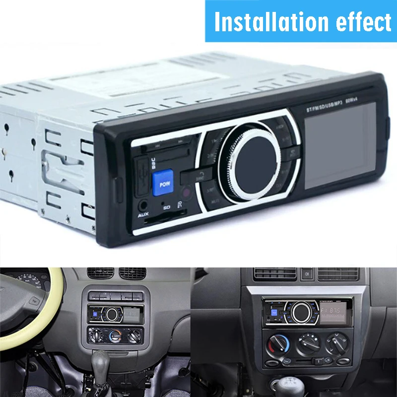 Авторадио In-Dash с поддержкой fm-передатчика USB/SD 1 Din Автомобильный MP3-плеер пультом