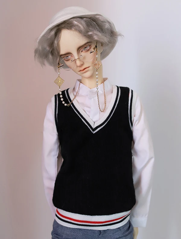 Детская игрушка ручной работы D01-P395 1/6 1/4 1/3 Одежда для куклы дяди BJD/SD кукла колледж Ветер жилет с V-образным вырезом 1 шт.