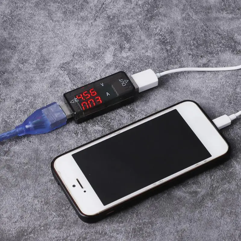 USB цветной Вольтметр Амперметр измеритель тока тестер мультиметр зарядное