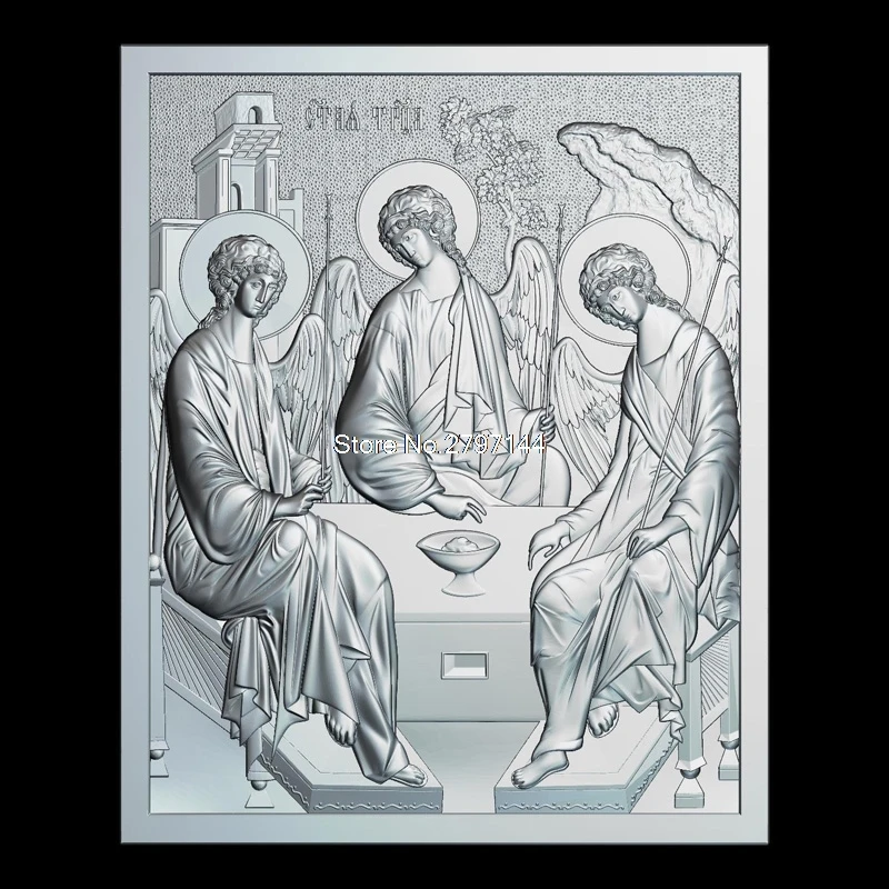 3d модель Day of the Holy Trinity_Pentecost рельef STL формат религиозная 3D для ЧПУ в формате STL|for