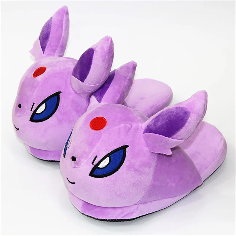 XY Mimikyu Q Sylveon Umbreon Eevee/плюшевые домашние тапочки для взрослых; сезон осень-зима; SA1498