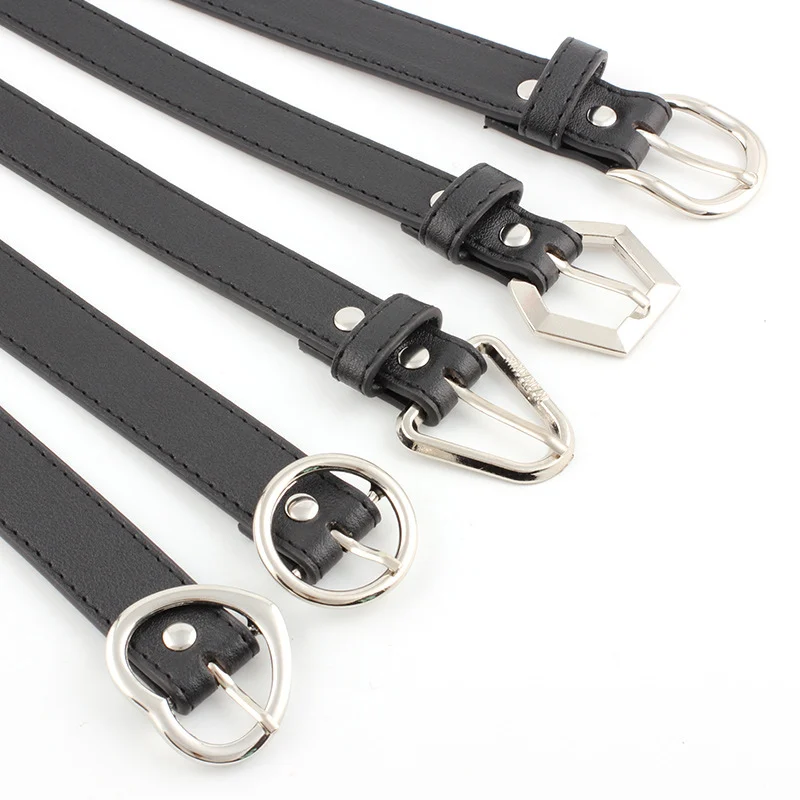 

Hot Women Waist Belt PU Leather With Alloy Buckle Lady Girl Belts for Jeans Pants SMA66