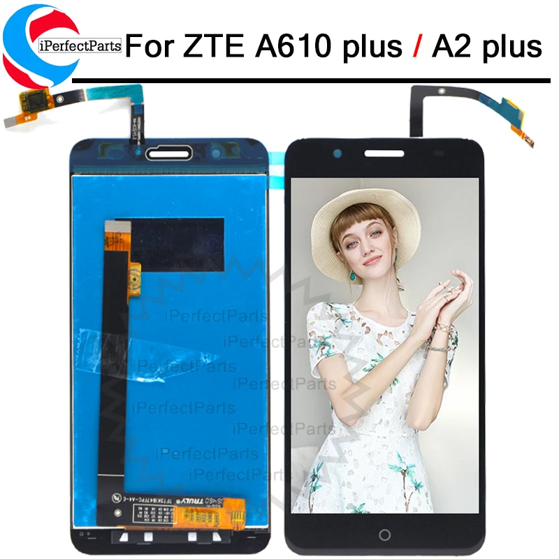 Для ZTE Blade A610 plus A2 ЖК-дисплей и сенсорный экран 5 дюймов мобильный телефон в сборе
