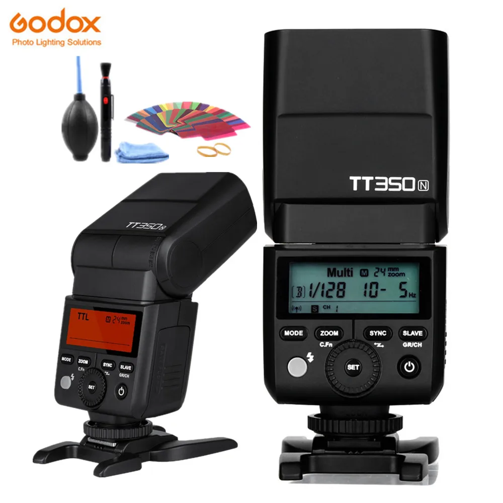 1xTT350N Godox Мини Вспышка i-ttl TT350N высокое DSRL FLASH Скорость 1/8000 s GN36+ 2,4G беспроводной Мощность триггер Xpro-N для Nikon Камера - Цвет: 1xTT350N