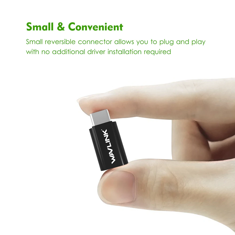 Wavlink 2 шт. USB C адаптер Type к Micro OTG конвертирующий разъем с 56 K зарядки синхронизации