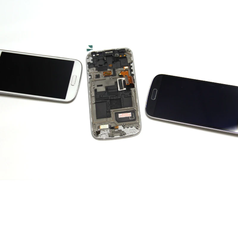 Для samsung Galaxy S4 Mini lcd i9190 i9195 дисплей сенсорный экран дигитайзер с рамкой в сборе