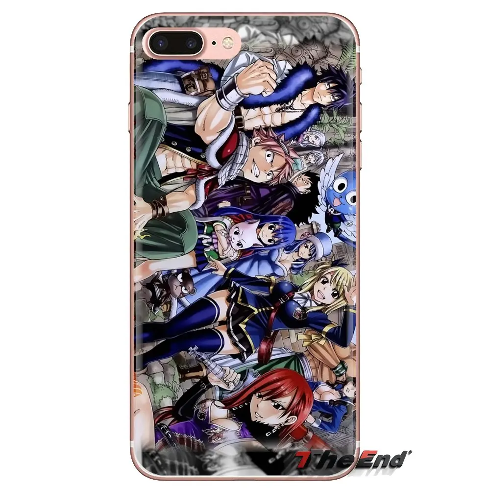 Мягкие прозрачные чехлы для Xiaomi Redmi 4A S2 Note 3 3S 4 4X 5 Plus 6 7 6A Pro Pocophone F1 fairytail anime Japanese Famous