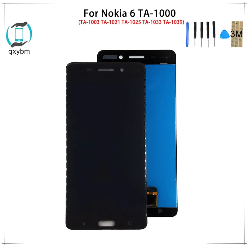 Дисплей с сенсорным экраном 1920x1080 5,5 дюйма для Nokia 6, замена дисплея Nokia6 TA-1021 TA-1033 TA-1025.