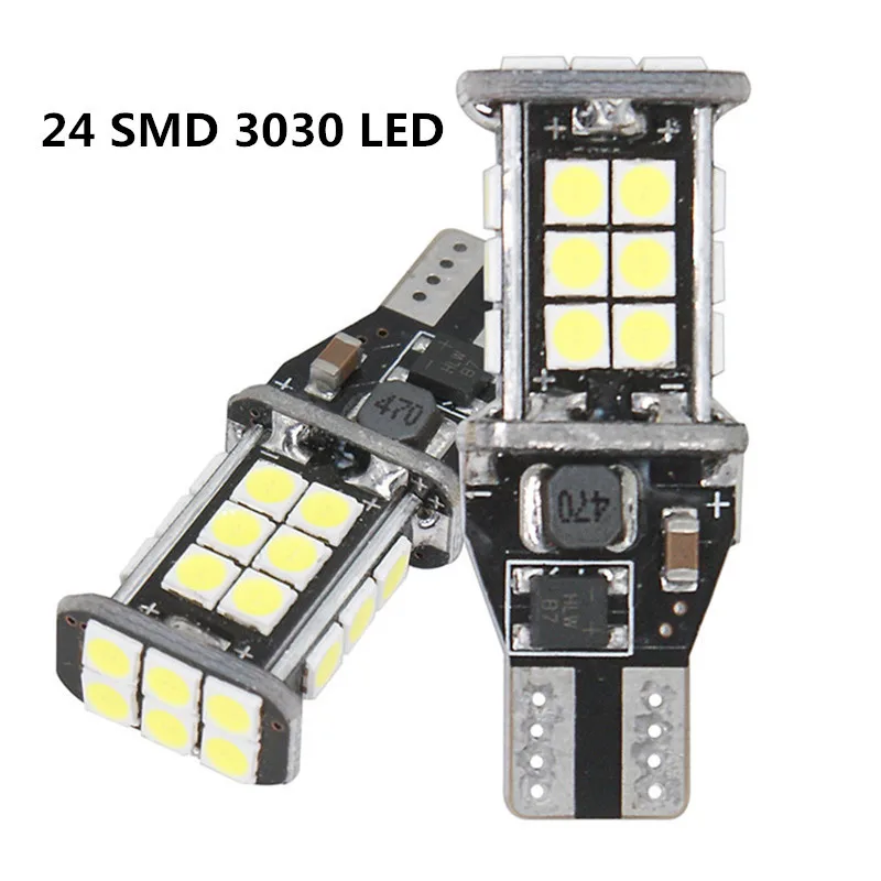Сверхъярсветодиодный Светодиодная лампа CANBUS T15 W16W 921 912 SMD резервные фонари без