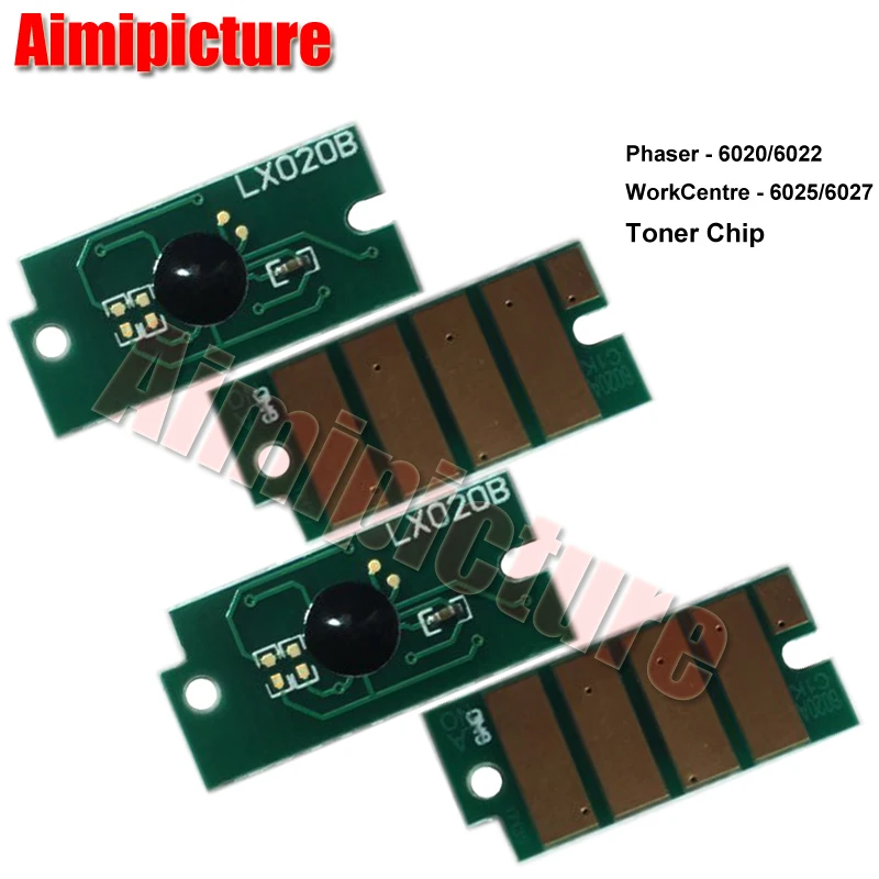 106R02763 106R02761 106R02762 106R02760 чип для Xerox 6020 6022 6025 6027 картриджа с тонером BK C M Y 20 шт./лот |