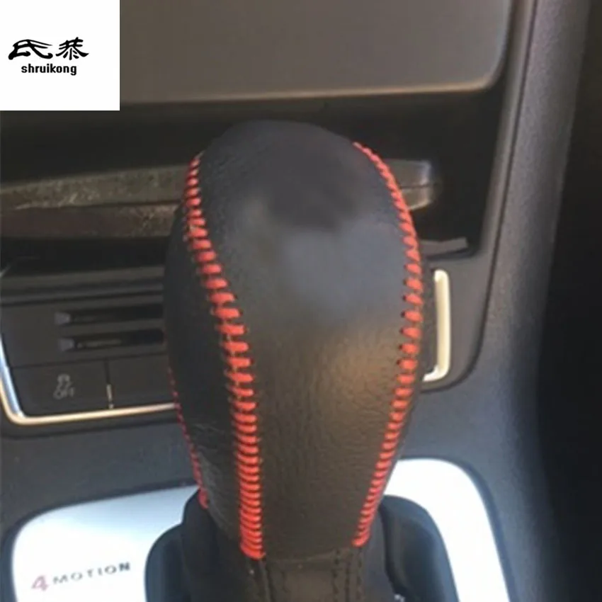 

Чехол рычага переключения передач из натуральной кожи для Volkswagen VW Tiguan MK1 2012-2016 AT/MT, 1 шт.