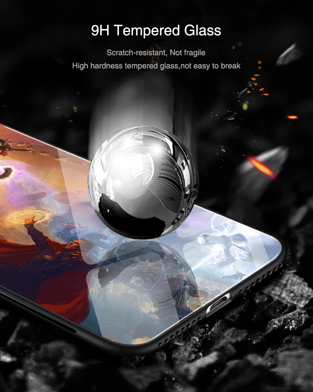 Для huawei Honor 8x чехол Мстители конец игры стеклянный чехол задняя крышка для huawei Honor 9 10 v9 v10 9i lite v20 play note 10 magic 2