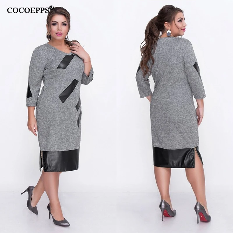 

2019 v-Neck Bodycon Office Work Dress Large Size Women 5xl 6xl Plus Size Dress Casual Elegant Pencil Dress Big Size Midi Vestido