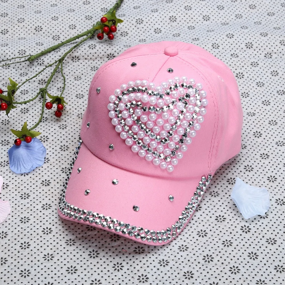 Модные Повседневное Casquette детей Бейсбол Кепки для мальчиков и девочек с цветущей сливы, «Щенячий патруль»; принт с сердцем Кепки камнями бейсболки шляпы Gorras