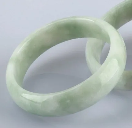 Высокое качество браслет Класс чистый натуральный браслет bangle58-62mm A Класс зеленый Браслеты для Для женщин украшения подарок
