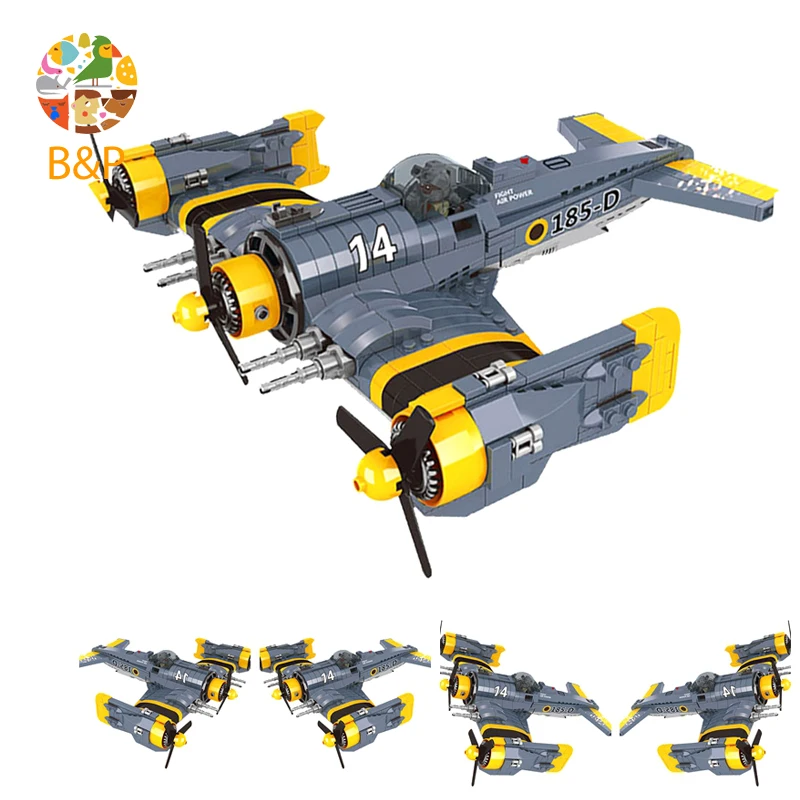 Technic серии 22021 572 шт Космический боец голубая река боевой самолет Строительные