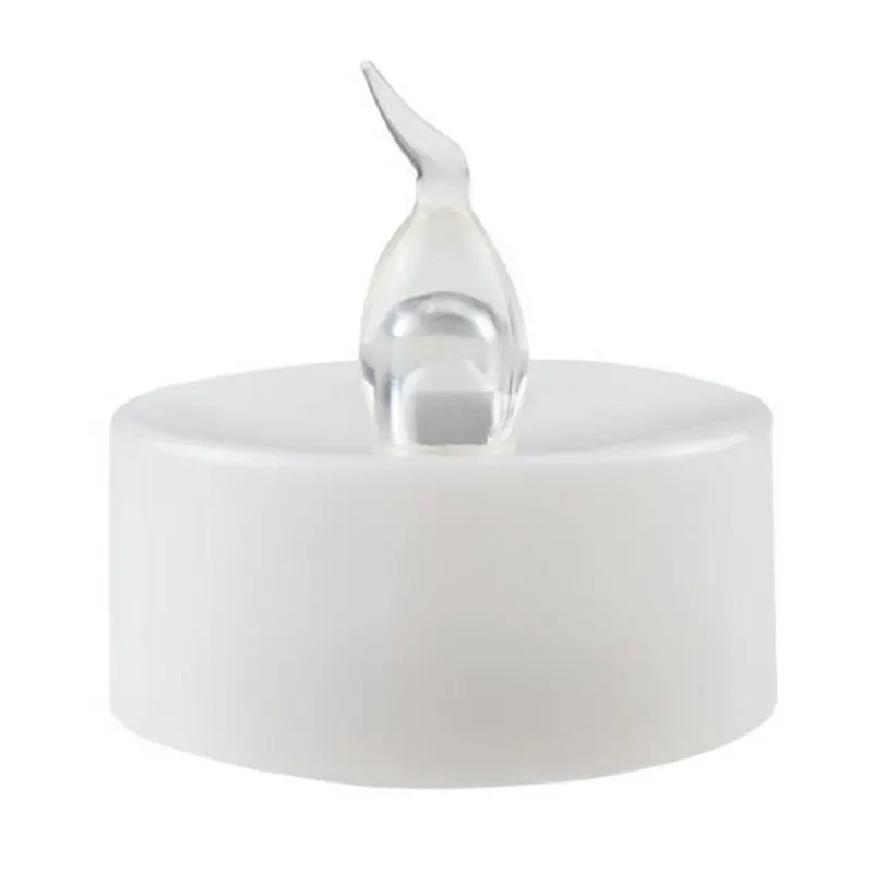 120pcs/lot Flameless Battery Operated LED Tea Light Flickering Candle lamp f/Wedding Christmas Valentine Xmas party decor-White |