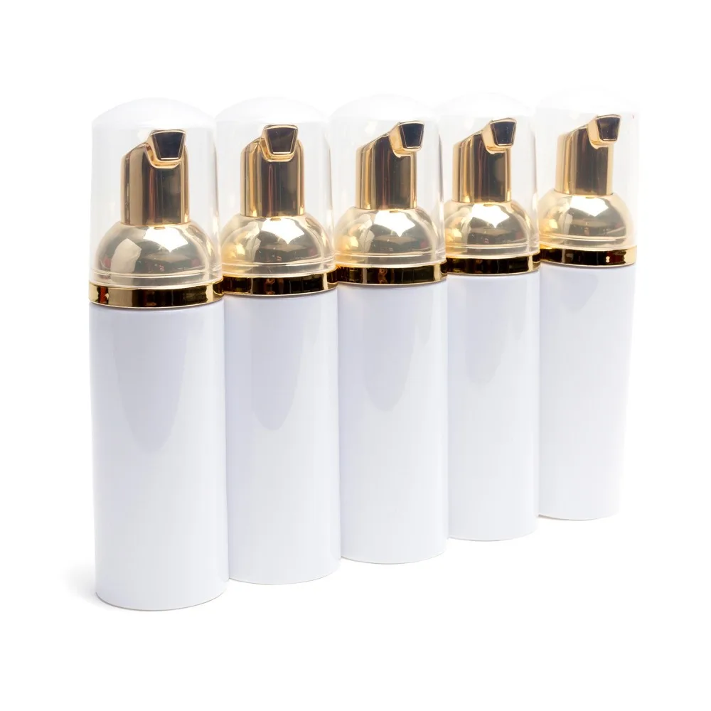 Makeup 50ml Pressed Pump Refillable Bottles golden Lotion Bottle Water cosmetic spray bottle customize logo cleaner tools | Красота и