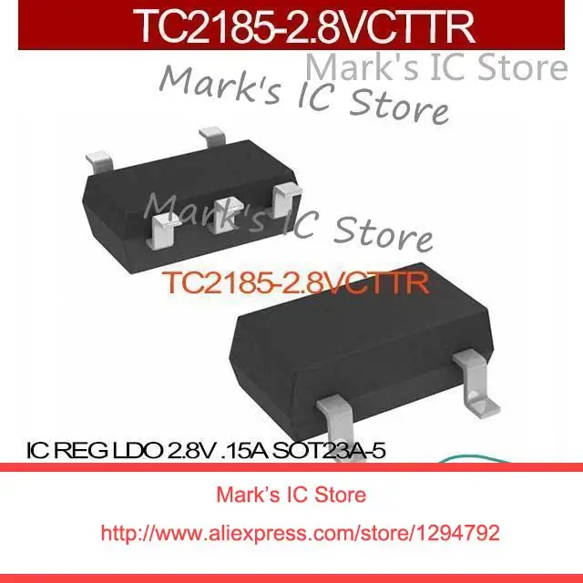TC2185 2.8VCTTR IC РЕГ LDO 2.8 В. 15A SOT23A 5 2.8VC 2185 2. 2.8|ldo|icldo sot23 |