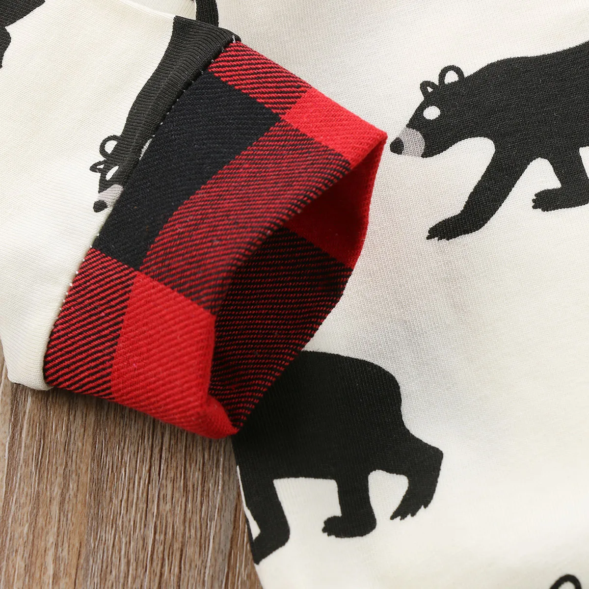 Newborn Kid Baby Boy Girl Bears Printing Romper Clothes Lucky Child Rompers Jumpsuit Outfit Set | Детская одежда и обувь