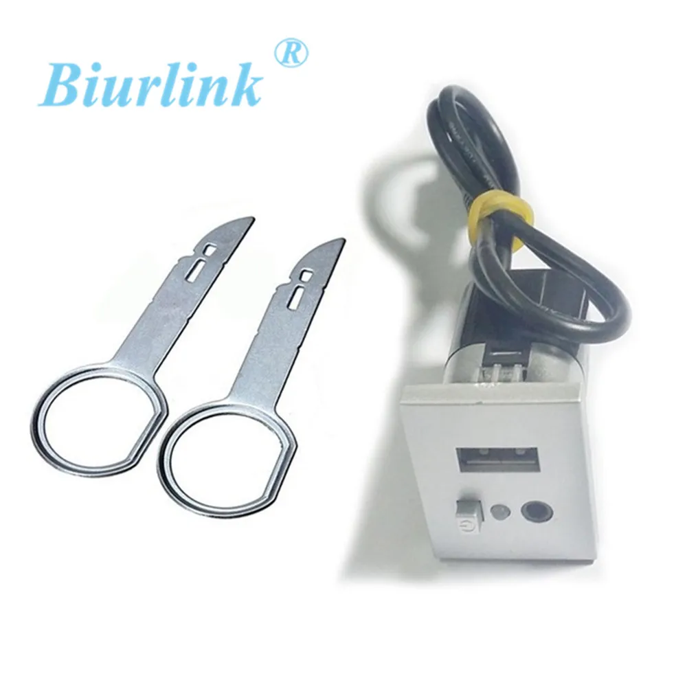 Biurlink автомобильная стереосистема медиа USB интерфейс аудио Слот Кнопка кабель с