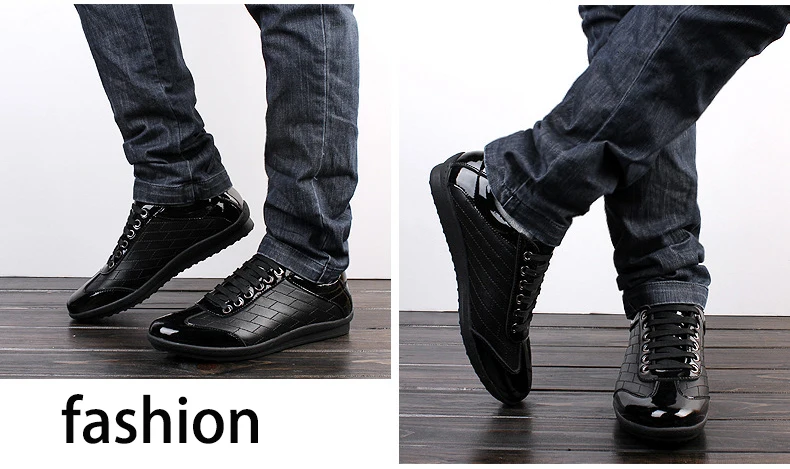 Merkmak/Новинка; брендовая Корейская повседневная мужская обувь из натуральной кожи на шнуровке; модные мужские кроссовки; Осенняя обувь из кожи; большие размеры 37-44