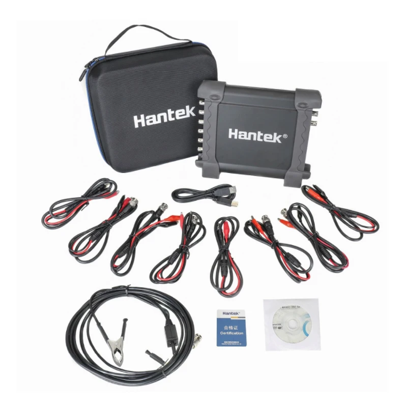 Автомобильный осциллограф Hantek 1008C 8CH 12bits PC USB/DAQ/8CH Программируемый генератор Hantek1008