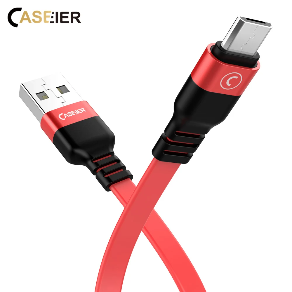 CASEIER 1 м Micro USB кабель 2.3A Быстрая зарядка для передачи данных Samsung Xiaomi HUAWEI Tablet Android