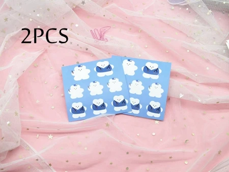 Kawaii Soft Bear Stickers Kids DIY Scrapbooking Stickers Mobile Phone Decorative Sticker School Supplies Escolar Papeleria - Цвет: C