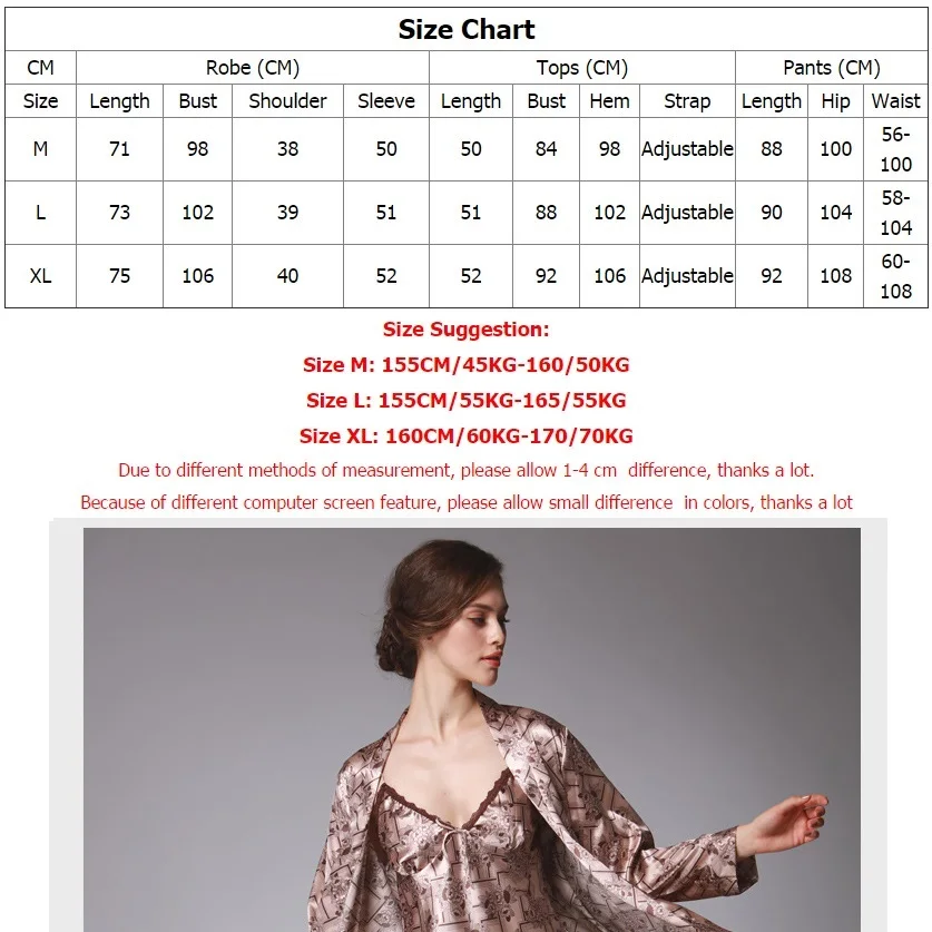 Sparogerss из искусственного шелка Для женщин пижамные комплекты 2018 г. фирменный