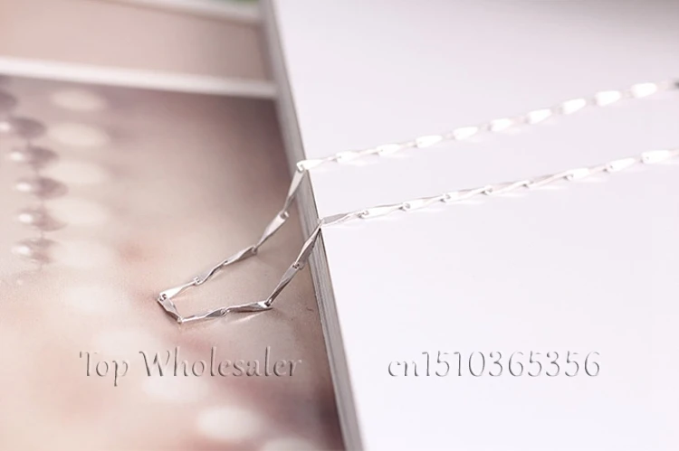 Бесплатная доставка 16 &quot/18&quot 100% Настоящее серебро 925 пробы ювелирные изделия