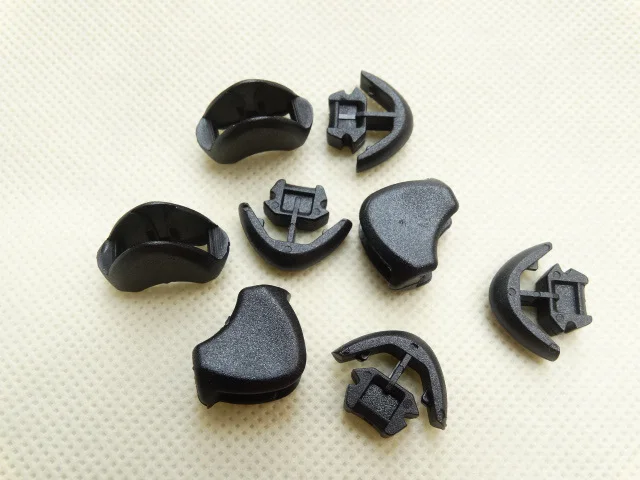 100 шт./лот пластиковые застежки молнии тянуть шнур концы Блокировки Пробка для