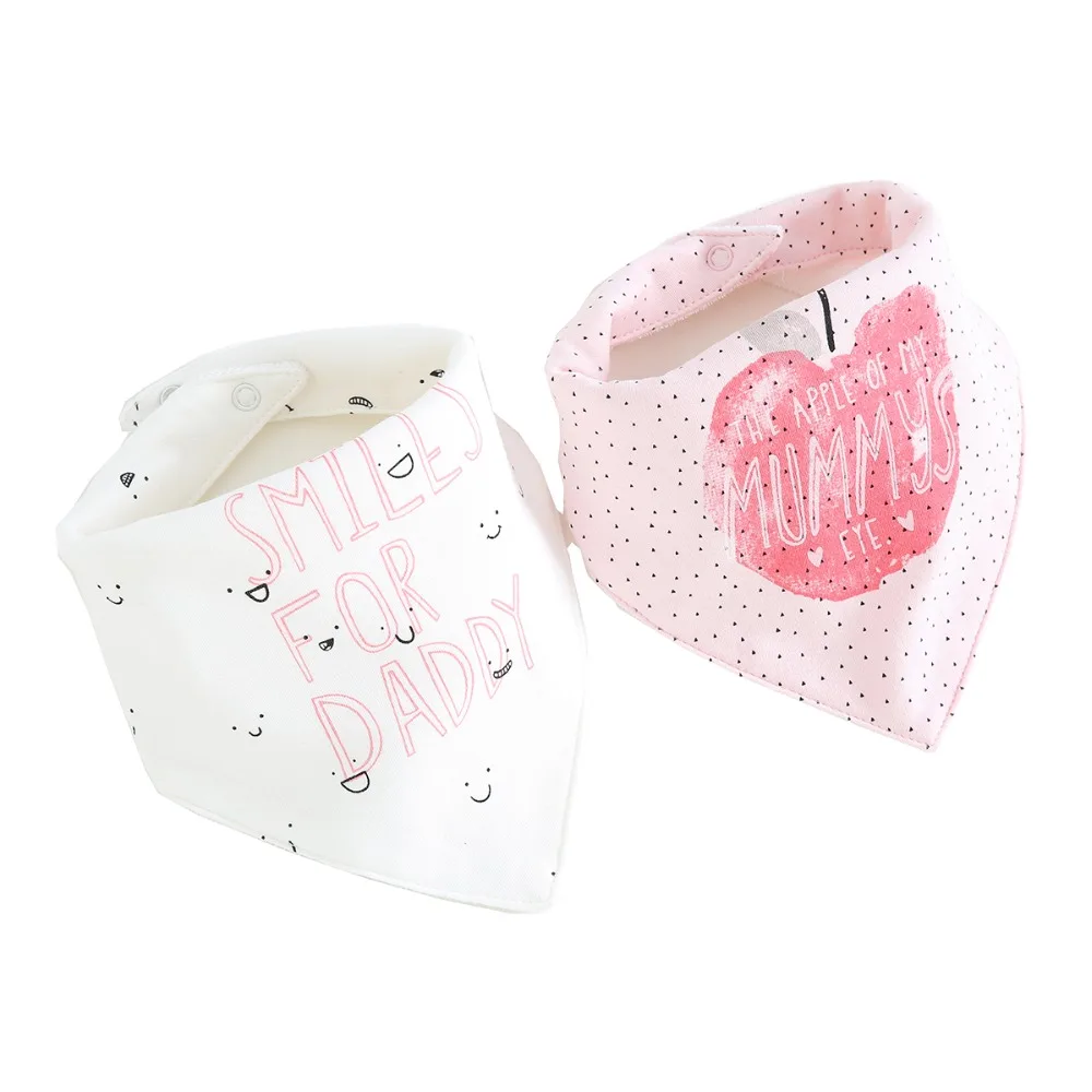Infant Baby Bibs Newborn 2pcs/set cotton 3 layers Saliva Towel Drooling Scarf Bandana For babies 0-24 Months baby Accessories | Детская