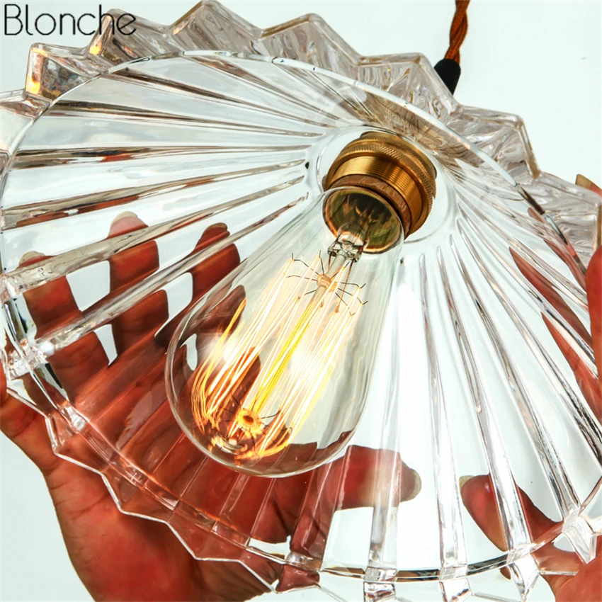 Винтажные подвесные светильники красочные стеклянные висячие лампы с цветами