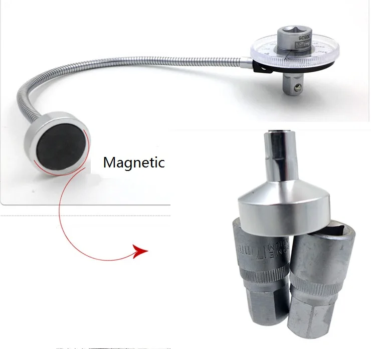 NEW 1PC Magnetic Torque Protractor wrench Motorq Angular Gauge 1/2" torque table TaiWan | Инструменты