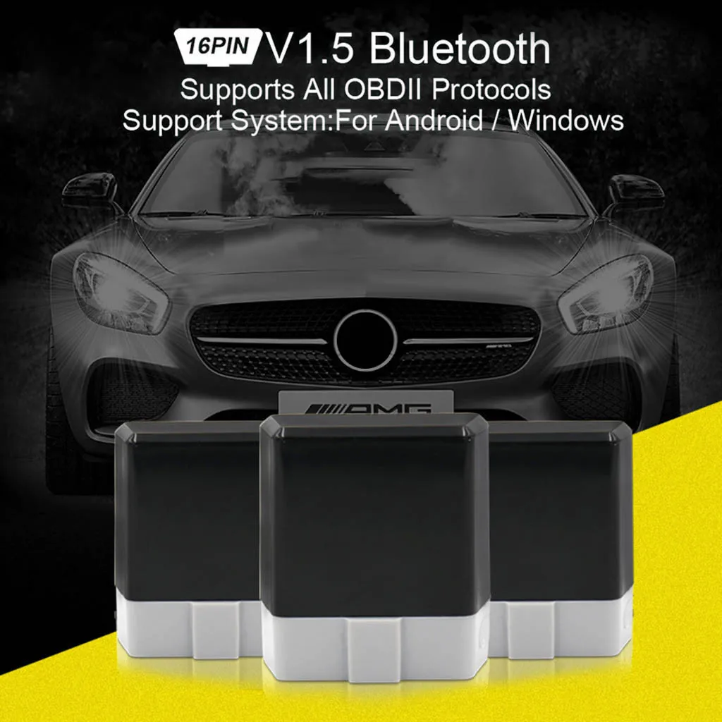 Portable B14 V1.5/2.1 OBDII car code reader on-board diagnostics ELM327 Bluetooth 4.0 obd2 fault detector scanner tool | Автомобили и