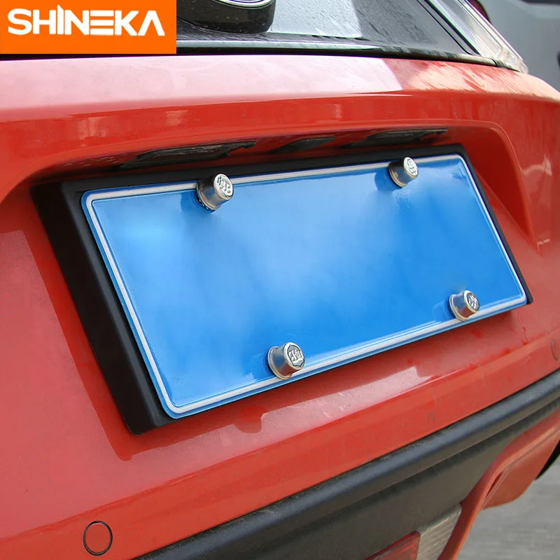 SHINEKA держатель номерного знака Для Ford Mustang 2015 + Автомобильный передний бампер