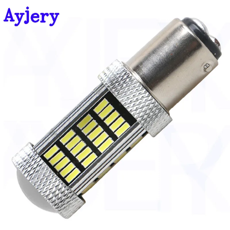 AYJERY 4 шт. 1156 BA15S P21W 2835 66 SMD 1157 BAY15D паркосветодиодный чные Светодиодные лампы