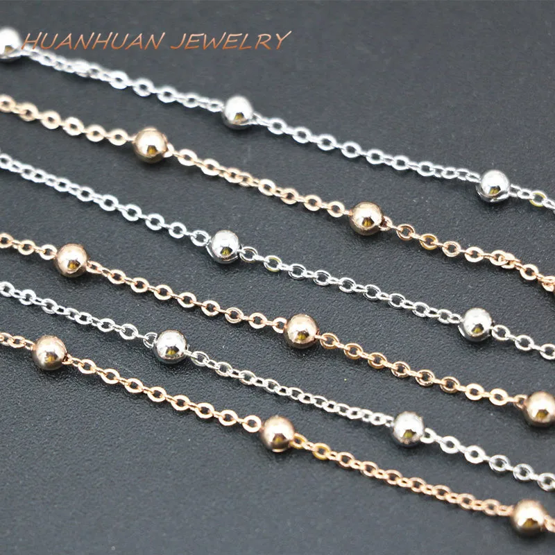 Цепочка Из Нержавеющей Стали с круглыми звеньями 18 дюймов 1 мм|fashion jewelry|jewelry