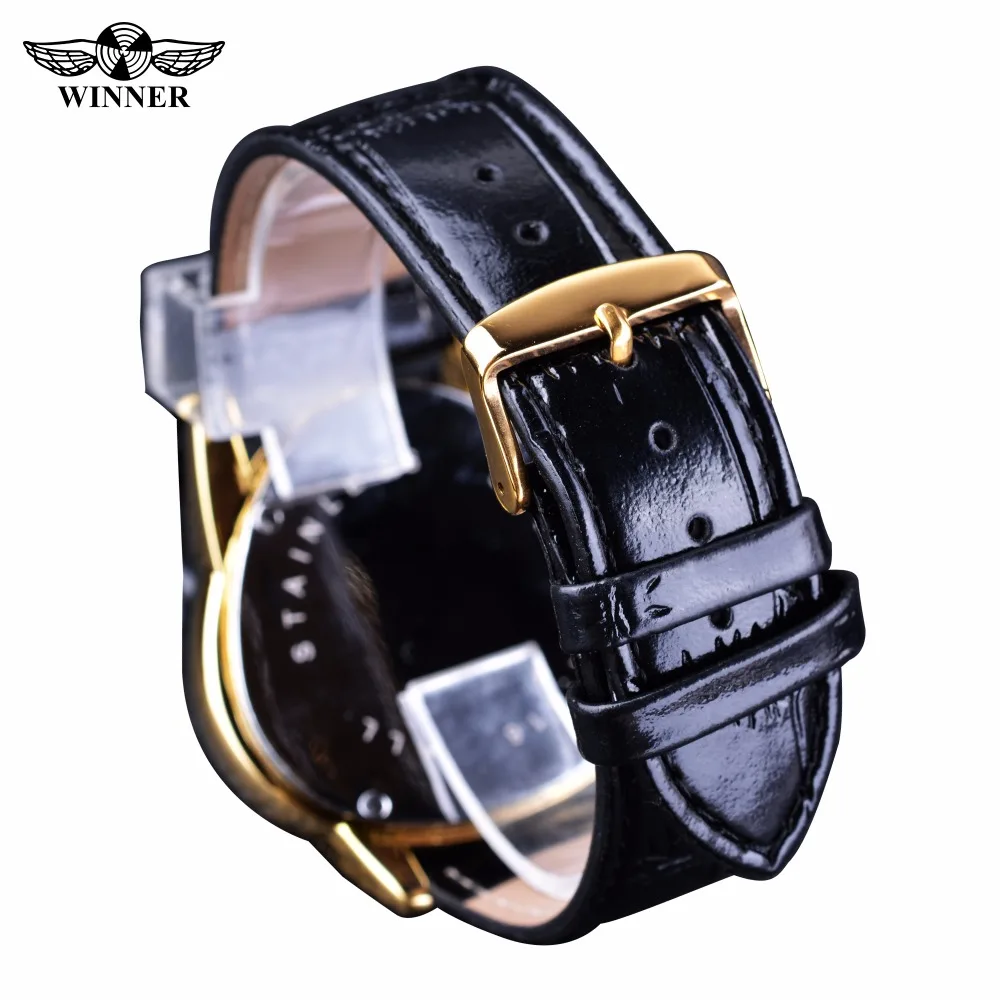 Часы наручные Winner Steampunk Мужские механические модные брендовые люксовые